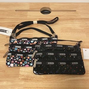 LeSportsac Wristlet/Shoulder Bag Bundle of 2